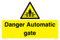 WV5253: Danger Automatic Gate