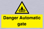 WV5253: Danger Automatic Gate