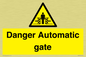 WV5253: Danger Automatic Gate