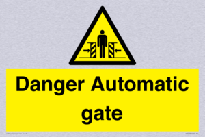 WV5253: Danger Automatic Gate