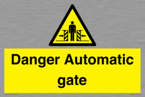 WV5253: Danger Automatic Gate