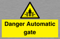WV5253: Danger Automatic Gate