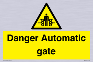 WV5253: Danger Automatic Gate