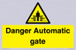 WV5253: Danger Automatic Gate