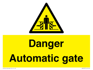 WV5253: Danger Automatic Gate