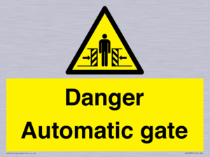 WV5253: Danger Automatic Gate