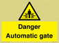 WV5253: Danger Automatic Gate