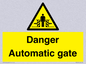 WV5253: Danger Automatic Gate