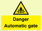 WV5253: Danger Automatic Gate