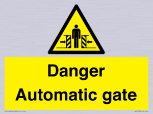 WV5253: Danger Automatic Gate