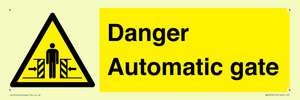WV5253: Danger Automatic Gate