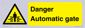 WV5253: Danger Automatic Gate