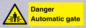 WV5253: Danger Automatic Gate