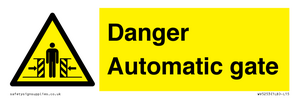 WV5253: Danger Automatic Gate