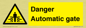 WV5253: Danger Automatic Gate