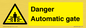 WV5253: Danger Automatic Gate
