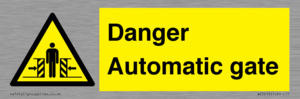 WV5253: Danger Automatic Gate