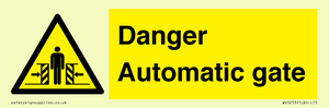 WV5253: Danger Automatic Gate