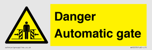 WV5253: Danger Automatic Gate
