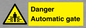 WV5253: Danger Automatic Gate