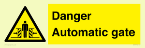 WV5253: Danger Automatic Gate