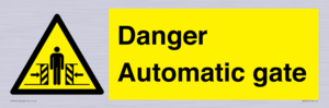 WV5253: Danger Automatic Gate