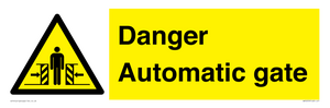 WV5253: Danger Automatic Gate