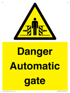 WV5253: Danger Automatic Gate