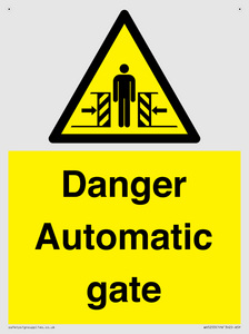 WV5253: Danger Automatic Gate