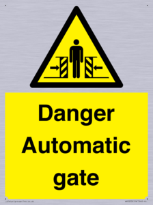 WV5253: Danger Automatic Gate