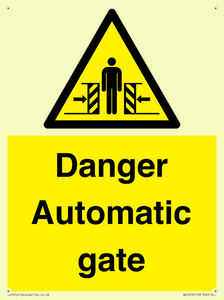 WV5253: Danger Automatic Gate
