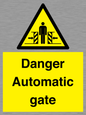 WV5253: Danger Automatic Gate
