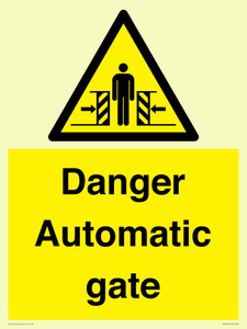 WV5253: Danger Automatic Gate
