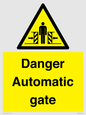 WV5253: Danger Automatic Gate