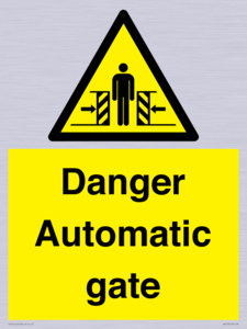 WV5253: Danger Automatic Gate