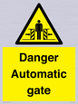 WV5253: Danger Automatic Gate