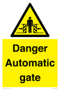 WV5253: Danger Automatic Gate