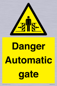 WV5253: Danger Automatic Gate