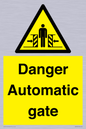 WV5253: Danger Automatic Gate