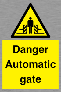 WV5253: Danger Automatic Gate