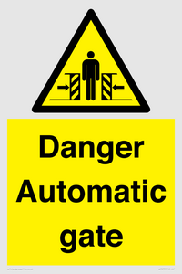 WV5253: Danger Automatic Gate