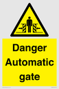 WV5253: Danger Automatic Gate