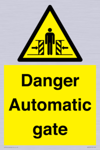 WV5253: Danger Automatic Gate