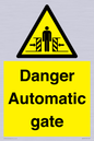 WV5253: Danger Automatic Gate
