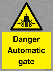 WV5253: Danger Automatic Gate