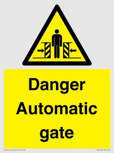 WV5253: Danger Automatic Gate