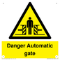 WV5253: Danger Automatic Gate