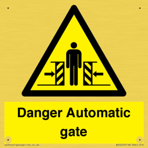 WV5253: Danger Automatic Gate