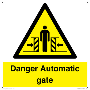 WV5253: Danger Automatic Gate