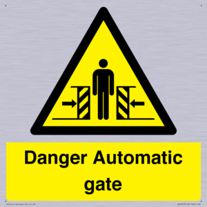 WV5253: Danger Automatic Gate